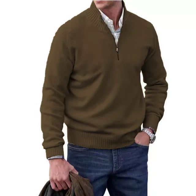 Katimy™ Elegance in Wool: Der Strickpullover für Herren