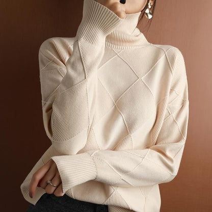 Cashmere-tröja med rullkrage: Elegans och komfort för vintern 