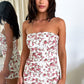 Vestido de encantos - flor de Rosa branco