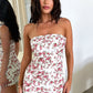 Vestido de encantos - flor de Rosa branco