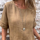 Blusa de algodão-linho: conforto e elegância no dia a dia 